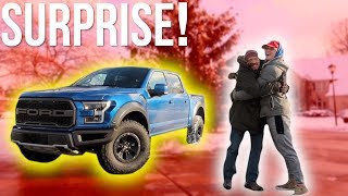 I BOUGHT MY DAD HIS DREAM TRUCK FOR CHRISTMAS! **emotional**