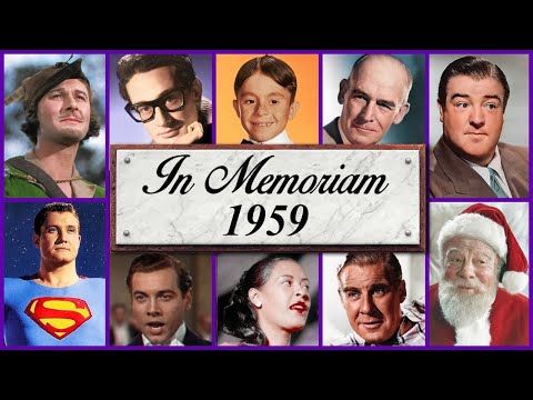 In Memoriam 1959: Famous Faces We Lost in 1959