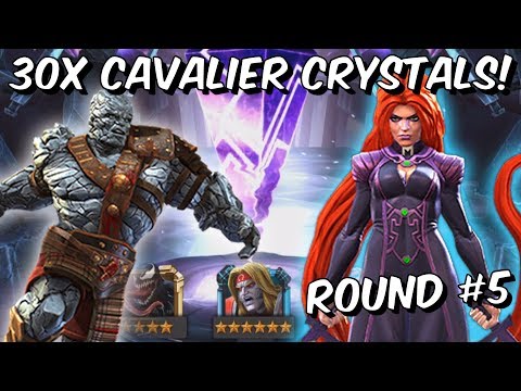 30x 6 Star Cavalier Crystal Opening! - Round #5 - 7k Likes Smashed! - Marvel Contest of Champions