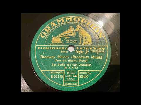 Orchester Ben Berlin - Broadway Melody