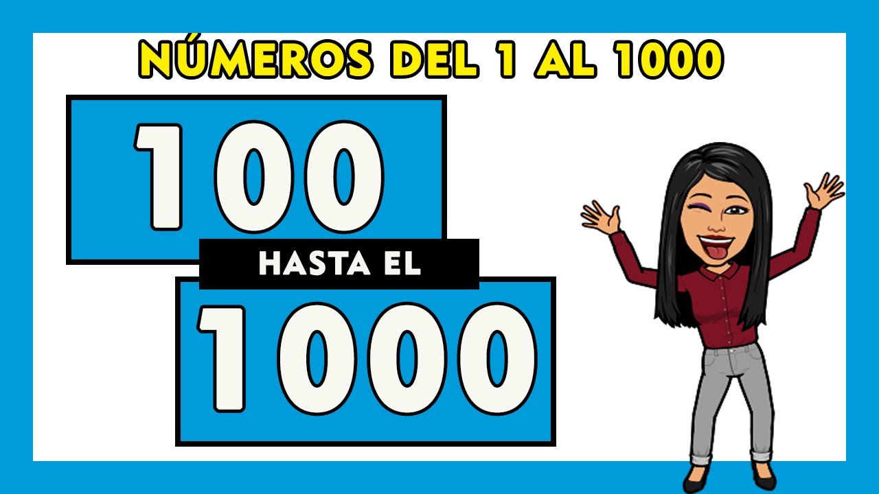 🌟Números del 100 al 1000 en letras en español I Spanish Numbers 100-1000