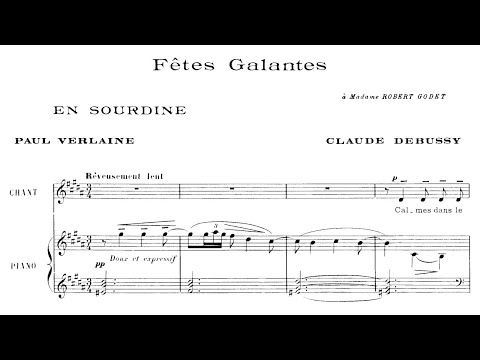 Claude Debussy - Fêtes galantes, book 1 (1891)