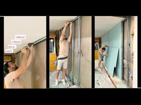 🔧 Drywall Wall: How to Build a PERFECTLY Straight & Leveled Furring Wall 🚧