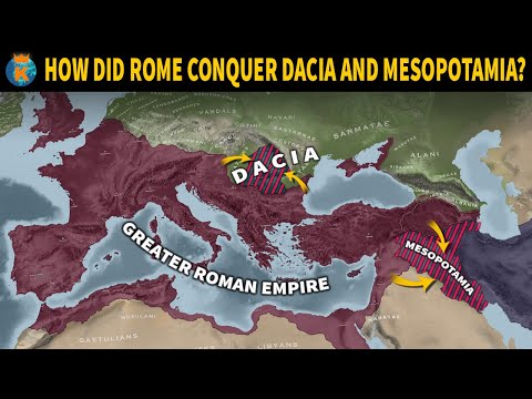 How did The Roman Empire Conquer Dacia and Mesopotamia?