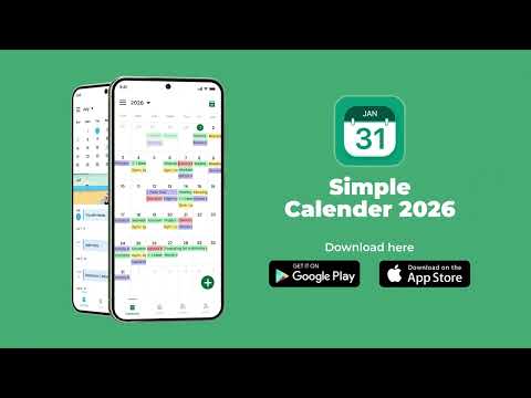 Calendar 2026 video thumbnail