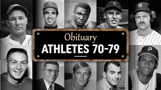 Obituary: Famous Athletes WE LOST in 1970 - 1979