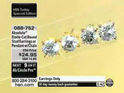 3ct Absolute? Etoile-Cut Round Stud Earrings  Absolute™