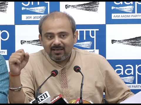 AAP Senior Leader Dilip Pandey Briefs on Rani Jhansi Flyover Scam