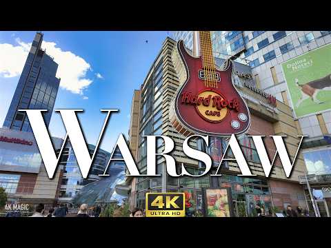 🇵🇱 Spacer po centrum Warszawy | Relaksujący tour po mieście w 4K HDR