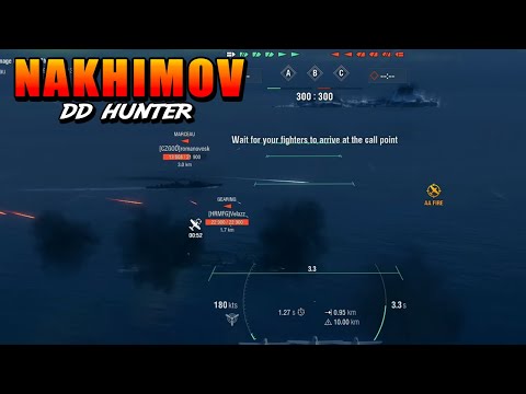 Aircraft Carrier Admiral Nakhimov: Hunting Destroyers