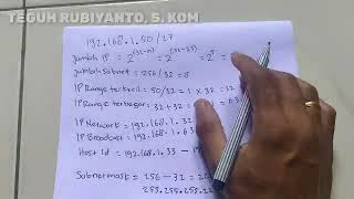 Perhitungan IP Address kelas C