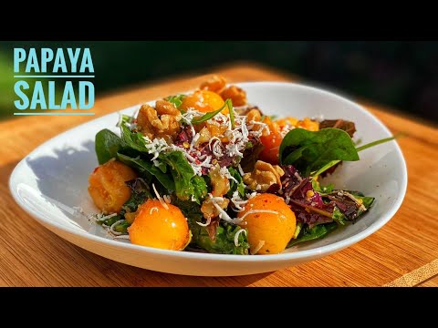 Papaya And Coconut Salad ! Chef Don 4k UHD