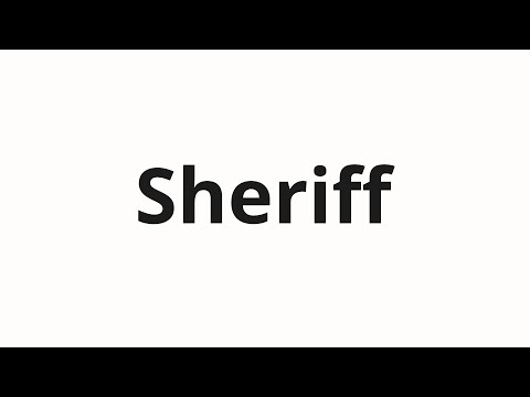 How to pronounce Sheriff