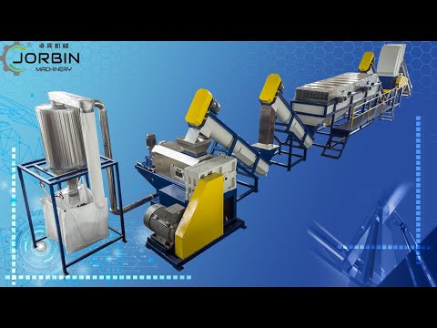 PP/PE Film Bags Recycling Washing Plant — video