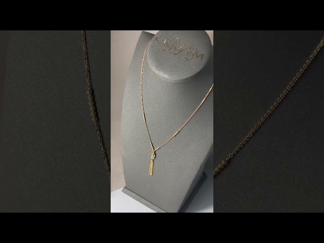 سلسال ذهب فخم عيار 18 بوزن 5.15 جرام - سلسال القمر