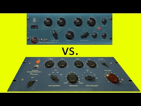 Acustica Purple P-1 vs IK Multimedia EQP-1A Pultec Shootout