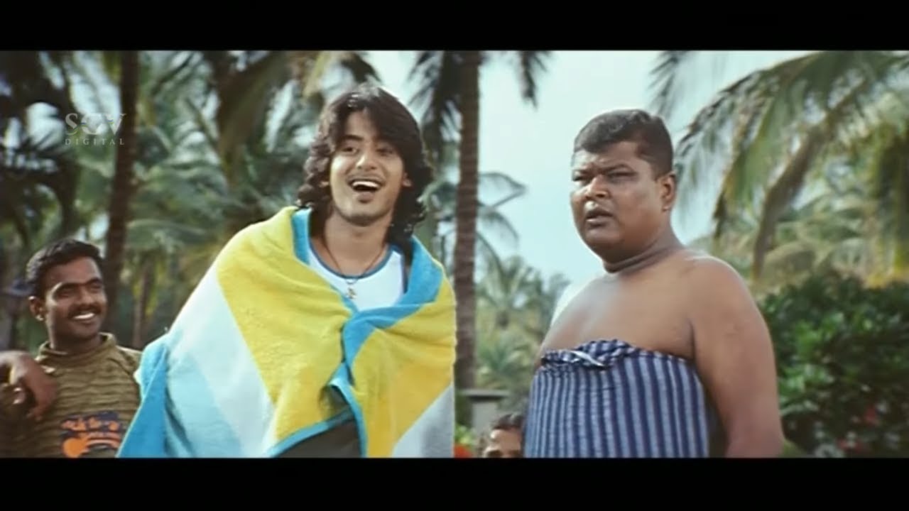 Prajwal and Bullet Prakash imitate Girls | Kannada Comedy Scene of Gange Baare Thunge Baare Movie