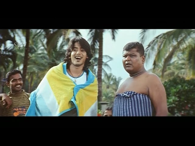 Prajwal and Bullet Prakash imitate Girls | Kannada Comedy Scene of Gange Baare Thunge Baare Movie