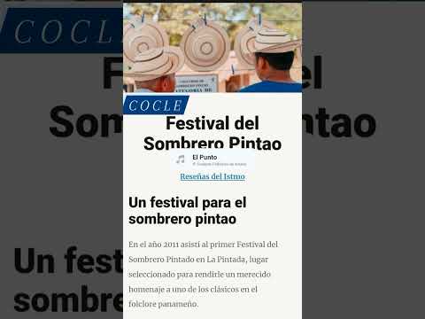 Festival del Sombrero Pintado   Coclé