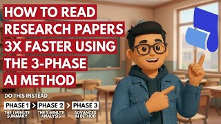 How to Read Research Papers 3x Faster Using the 3 Phase AI Method | AI Mastery Lab