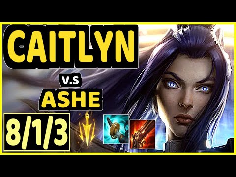 KLAUS (CAITLYN) vs ASHE - 8/1/3 KDA BOTTOM ADC CHALLENGER GAMEPLAY - BR