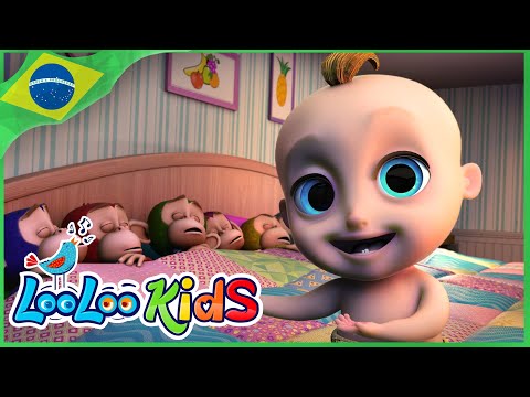 Dez na cama | Rimas para crianças | LooLoo Kids Português