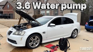 2008-2009 Pontiac G8 Base water pump replacement