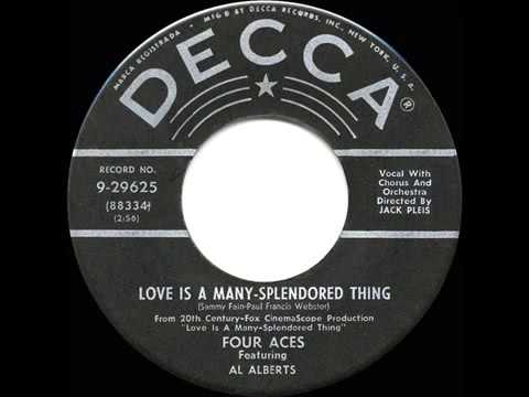1955 HITS ARCHIVE  Love Is A Many Splendored Thing   Four Aces a #1 their biggest hit