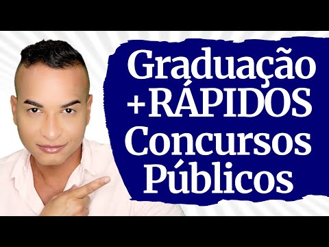 CURSOS de GRADUAÇÃO mais RÁPIDOS para CONCURSOS PÚBLICOS de nível SUPERIOR (Reconhecidos pelo MEC)