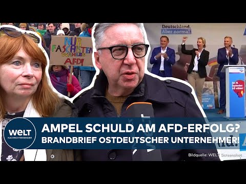 DEUTSCHLAND: Ampel im Visier! Schuld am AfD-Erfolg? Brandbrief ostdeutscher Unternehmer!
