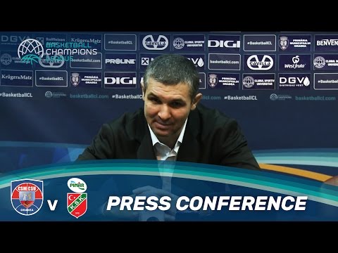 CSM CSU Oradea (ROU) v Pinar Karsiyaka (TUR) - Press Conference - Basketball Champions League