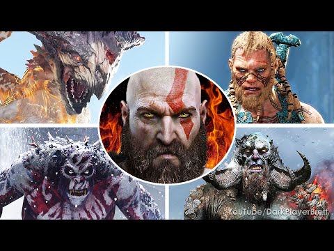 God of War - All Bosses (With Cutscenes) [2K 60FPS] PS4 Pro