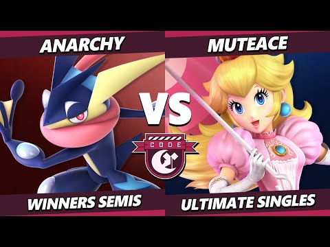 Code Crimson 3 TOP 8 - Anarchy (Greninja) Vs. MuteAce (Peach) Smash Ultimate - SSBU