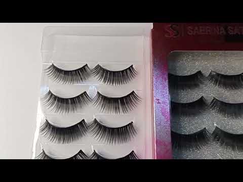 CARTELA CÍLIOS POSTIÇOS 5D 5 PARES SABRINA SATO