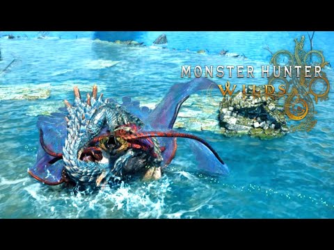 New Lagiacrus vs Uth Duna Full Turf War - Monster Hunter Wilds TU2