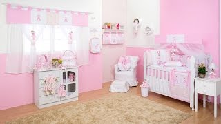 Quarto para Bebê sem Cama Babá Bailarina Rosa | Ref:  41992