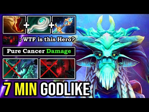 WTF 7 MIN GODLIKE Crazy Pure Damage Strongest Hero 100% Counter Everyone 17Min GG Leshrac 8K DotA 2