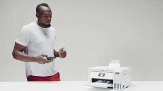 Epson ¿Será capaz Usain Bolt de completar el desafío EcoTank? anuncio