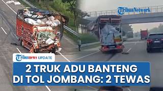 Tabrakan Maut Truk Paket Vs Dump Truk di Tol Jombang-Mojokerto hingga Ringsek, Sopir & Kernet Tewas