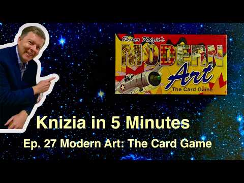Knizia in 5 Minutes. Episode 27 Modern Art Card Game.