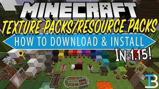 How To Download & Install Texture Packs/Resource Packs in Minecraft 1.15