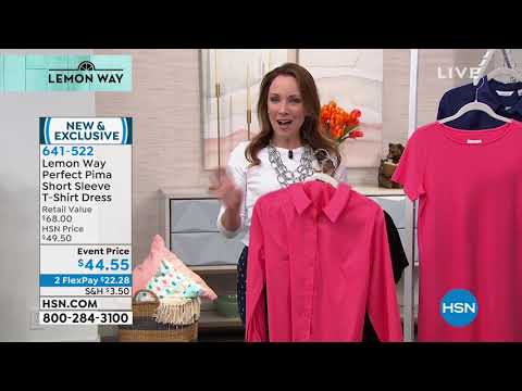 Lemon Way Perfect Pima Short Sleeve TShirt Dress