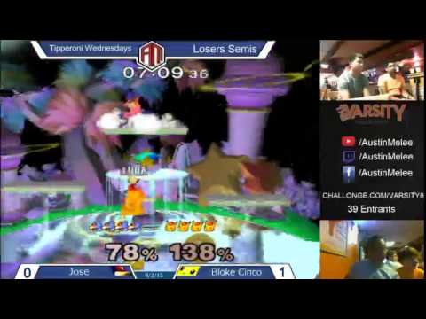 Tipperoni 8 - Bloke Cinco (Pikachu) vs Jose (Falco) - Losers Semis