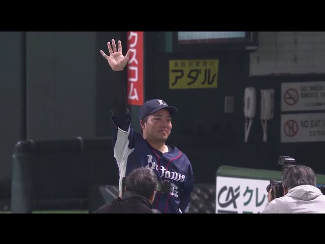ライオンズ・山川選手ヒーローインタビュー 2018/4/25 H-L