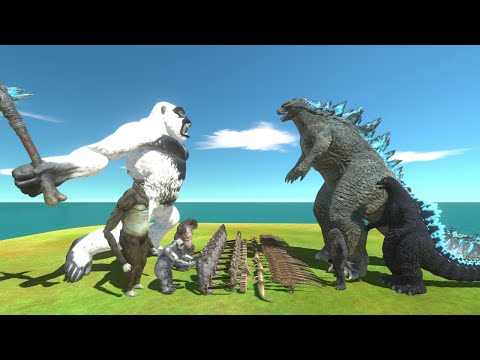 Team Reptile Godzilla 2014 X Godzilla Heisei vs Team Ape King Kong X Beast Titan - ARBS