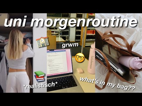 uni MORGENROUTINE🧸+what’s in my bag?🎀