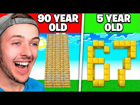 Funniest Minecraft Things at DIFFERENT AGES!