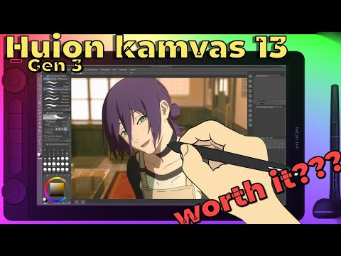 Animating Reze on the Huion Kamvas 13 gen 3 | Honest Review