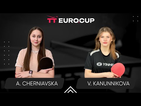 13:15 Alina Cherniavska - Vasylysa Kanunnikova 17.05.2024 TT Euro.Cup Women Ukraine Star. TABLE 3