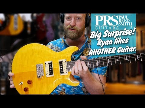 PRS SE Santana Signature Yellow Double Cutaway Flamed Maple Top HH Birds Inlay image 8